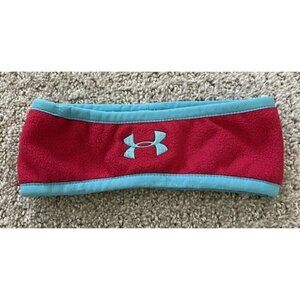 Under Armour UA Fleece Headband Youth Red Turquoise OSFA Passion Snow Winter